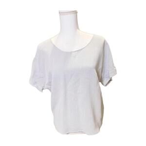 Armani Jeans Textured Short-Sleeve Top, size 38 (oversized)